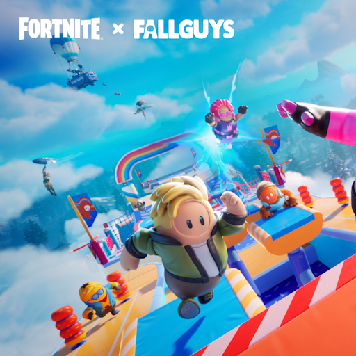 Fortnite x Fall Guys promo art